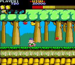 Wonder boy inizia l'avventura