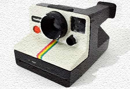 Una macchina Polaroid