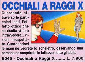 Gli occhiali a raggi X