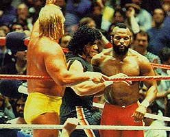 Hulk Hogan e Mr. T a Wrestlemania
